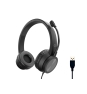 Conceptronic POLONA05B auricular y casco Auriculares Alámbrico Diadema Llamadas/Música USB tipo A Negro