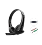 Conceptronic POLONA06B3T auricular y casco Auriculares Alámbrico Diadema Llamadas/Música Negro