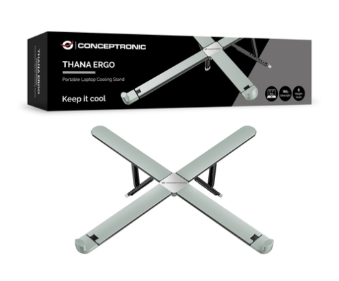 Conceptronic THANA11G soporte para ordenador portátil Gris 43,9 cm (17.3