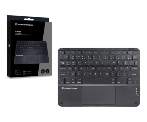 Conceptronic TOBIN01BPT teclado Universal Bluetooth QWERTY Portugués Negro