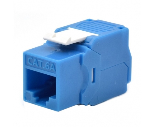 CONECTOR WP KEYSTONE HEMBRA RJ45 CAT 6A UTP AZUL WPC-KEY-6AUP-TL/B