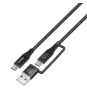 CoolBox CABLE USB-C + A / USB-C DATOS 10GBPS + CARGA RAPIDA 60W