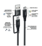 CoolBox CABLE USB-C + A / USB-C DATOS 10GBPS + CARGA RAPIDA 60W