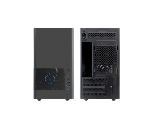 CoolBox CAJA MATX MP2 NEGRA USB-C 3.2 GEN1 VENTILADOR 120 PWM FULL METAL S/FTE
