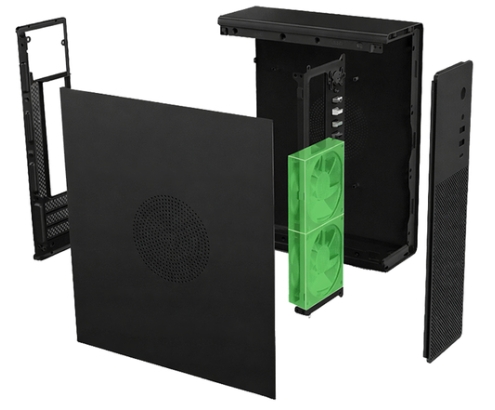 CoolBox CAJA MATX SLIM T100 USB-C 3.2 GEN1 FULL METAL S/FTE + 1 VENT. 90MM
