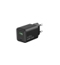 CoolBox CARGADOR GAN 35W USB-A/USB-C PARED NEGRO