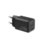 CoolBox CARGADOR GAN 35W USB-A/USB-C PARED NEGRO