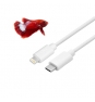 CoolBox COO-CAB-UCLI cable de conector Lightning 1 m Blanco