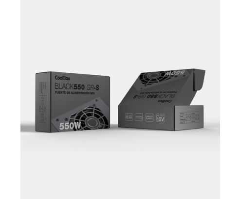 CoolBox FUENTE DE ALIMENTACION SFX BLACK550 GR-S 550W NEGRA