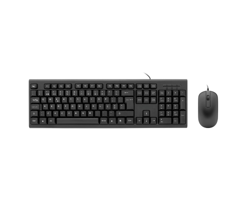 CoolBox KIT DE TECLADO+RATON USB PORTUGUES MEMBRANA+OPTICO 1000 DPI RESISTENTE A SALPICADURAS