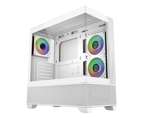 Cooler Master Elite 690 Wood Midi Tower Blanco