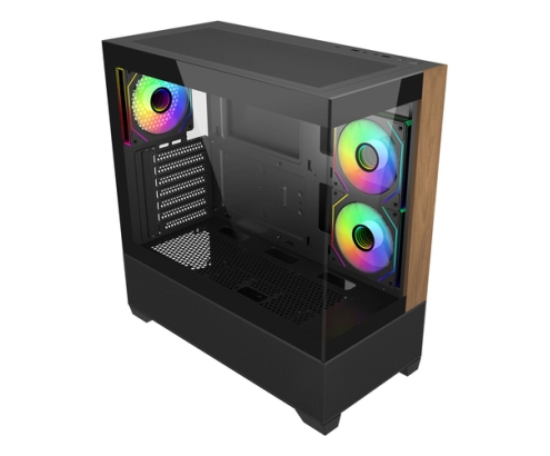 Cooler Master Elite 690 Wood Midi Tower Negro
