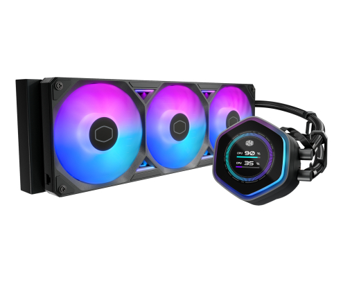 Cooler Master MasterLiquid Atmos II 360 LCD Black Procesador Kit de refrigeración líquida 12 cm Negro 1 pieza(s)