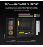 Corsair 3200D RS ARGB Mid-Tower PC Case - Smoke Midi Tower Negro