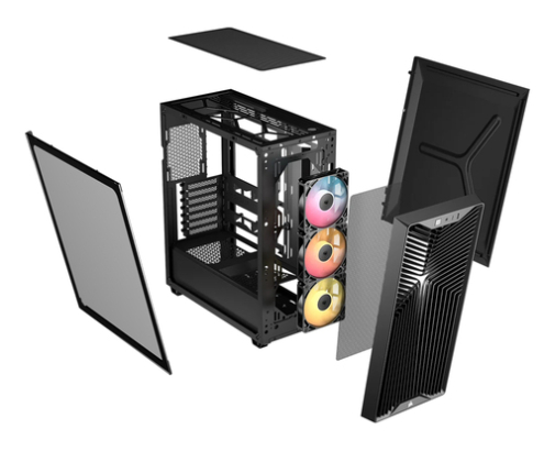 Corsair 3200D RS ARGB Mid-Tower PC Case - Smoke Midi Tower Negro
