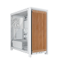 Corsair FRAME 4000D WOOD RS Midi Tower Madera, Blanco