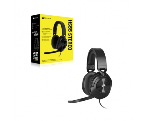 Corsair HS55 STEREO Auriculares Alámbrico De mano Juego Carbono