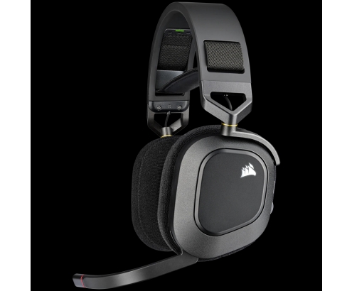 Corsair HS80 RGB Auriculares Inalámbrico Diadema Juego Negro