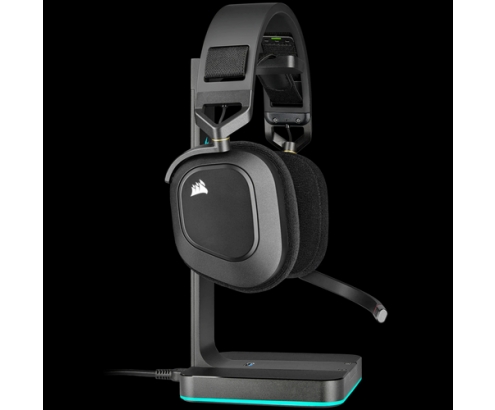 Corsair HS80 RGB Auriculares Inalámbrico Diadema Juego Negro