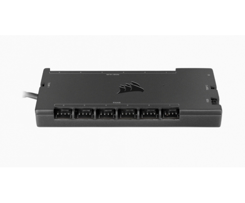 Corsair iCUE Commander Core XT controlador de velocidad de ventilador 6 canales Negro