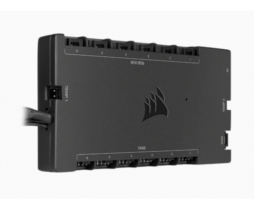 Corsair iCUE Commander Core XT controlador de velocidad de ventilador 6 canales Negro