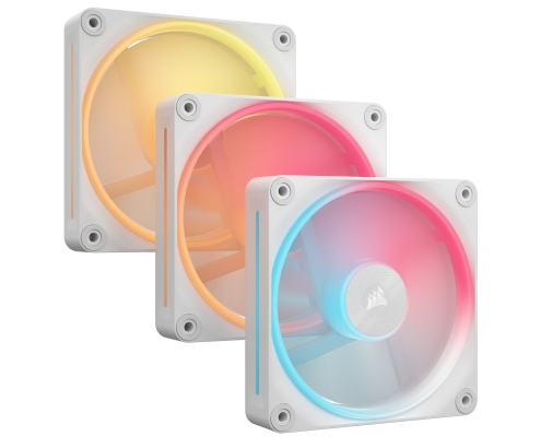 Corsair iCUE LINK LX120-R RGB Carcasa del ordenador Ventilador 12 cm Blanco 3 pieza(s)