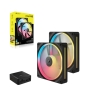 Corsair iCUE LINK LX140-R RGB Carcasa del ordenador Ventilador 14 cm Negro 2 pieza(s)