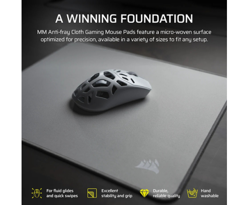 Corsair MM 2XL Gray Alfombrilla de ratón para juegos Gris