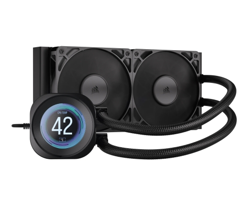Corsair Nautilus 240 RS LCD Procesador Sistema de refrigeración líquida todo en uno 12 cm Negro 1 pieza(s)