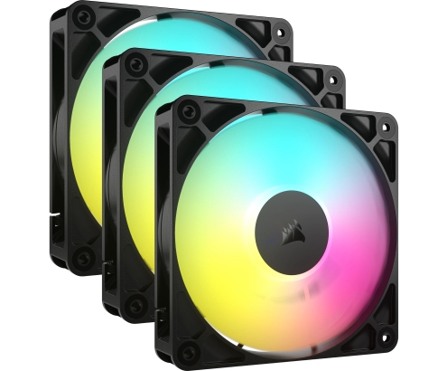 Corsair RS120 ARGB Carcasa del ordenador Ventilador 12 cm Negro 3 pieza(s)