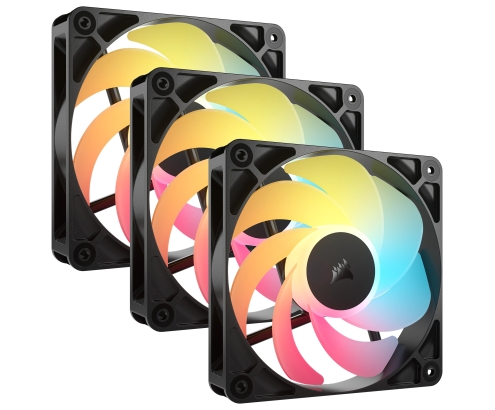 Corsair RS120-R ARGB Carcasa del ordenador Ventilador 12 cm Negro 3 pieza(s)