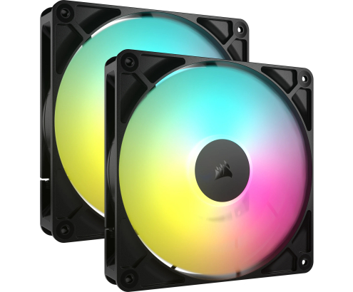 Corsair RS140 ARGB Carcasa del ordenador Ventilador 14 cm Negro 2 pieza(s)