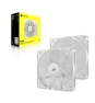 Corsair RS140 Carcasa del ordenador Ventilador 14 cm Blanco 2 pieza(s)