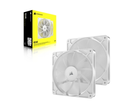 Corsair RS140 Carcasa del ordenador Ventilador 14 cm Blanco 2 pieza(s)