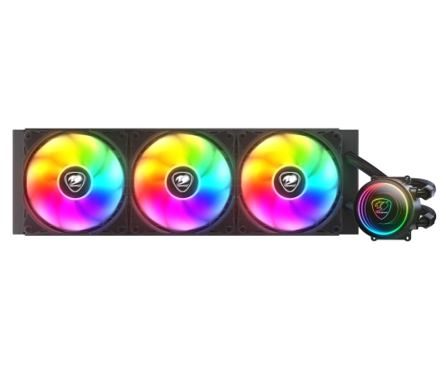 COUGAR CGR-PSDELRGB-B-360 Procesador Sistema de refrigeración líquida todo en uno 12 cm Negro