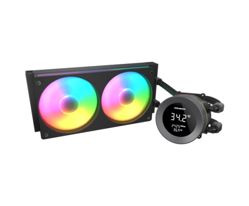 COUGAR CGR-PSDVARGB-B-240 Procesador Sistema de refrigeración líquida todo en uno 12 cm Negro
