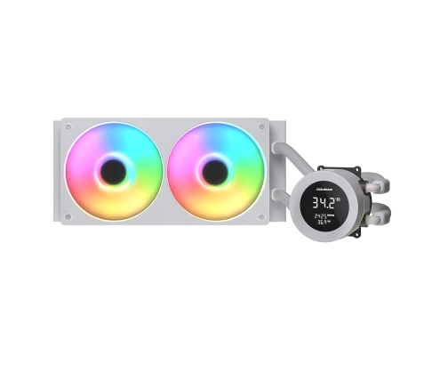COUGAR CGR-PSDVARGB-W-240 Procesador Sistema de refrigeración líquida todo en uno 12 cm Blanco