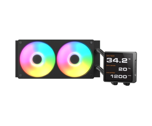 COUGAR CGR-PSDVPRGB-B-240 Procesador Sistema de refrigeración líquida todo en uno 12 cm Negro