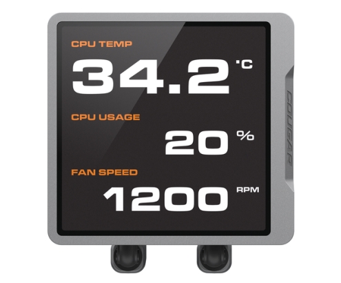 COUGAR CGR-PSDVPRGB-B-240 Procesador Sistema de refrigeración líquida todo en uno 12 cm Negro