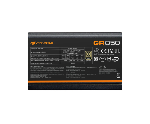 COUGAR CGRGDN-750 unidad de fuente de alimentación 750 W 20+4 pin ATX ATX Negro