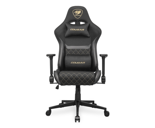 COUGAR Gaming Armor One V2 Gold F Silla para videojuegos universal Asiento acolchado tapizado Negro, Oro