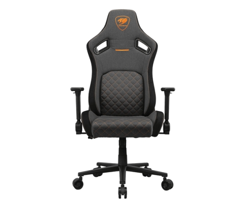 COUGAR Gaming CGR-DFF-GRB Silla para videojuegos de PC Asiento acolchado tapizado Negro, Oro