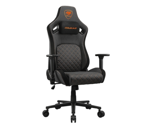 COUGAR Gaming CGR-DFF-GRB Silla para videojuegos de PC Asiento acolchado tapizado Negro, Oro