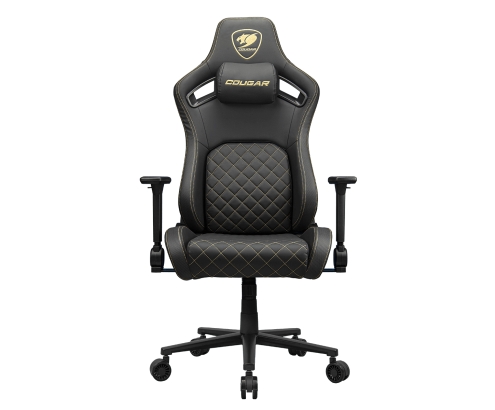 COUGAR Gaming CGR-DFL-GLB Silla para videojuegos de PC Asiento acolchado tapizado Negro, Oro