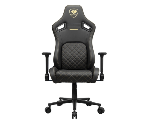 COUGAR Gaming CGR-DFL-GLB Silla para videojuegos de PC Asiento acolchado tapizado Negro, Oro