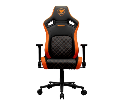 COUGAR Gaming CGR-DFL Silla para videojuegos de PC Asiento acolchado tapizado Negro, Naranja