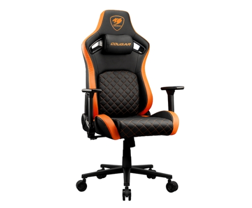 COUGAR Gaming CGR-DFL Silla para videojuegos de PC Asiento acolchado tapizado Negro, Naranja