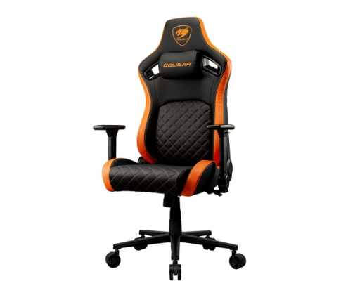 COUGAR Gaming CGR-DFL Silla para videojuegos de PC Asiento acolchado tapizado Negro, Naranja