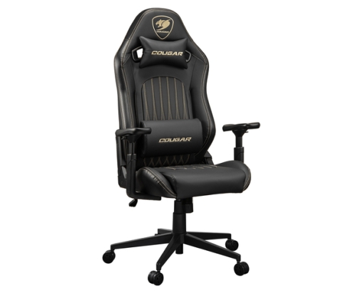 COUGAR Gaming CGR-EXP-ROB Silla para videojuegos de PC Asiento acolchado tapizado Negro, Oro