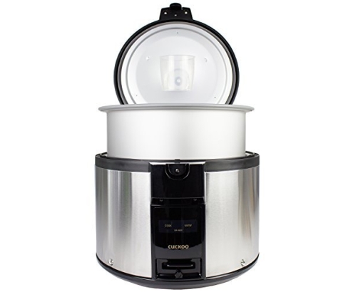Cuckoo SR-4600 arrocera 4,6 L Negro, Acero inoxidable